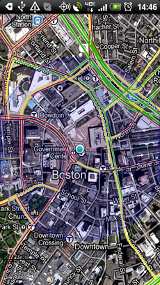 SmartTruckRoute satellite view